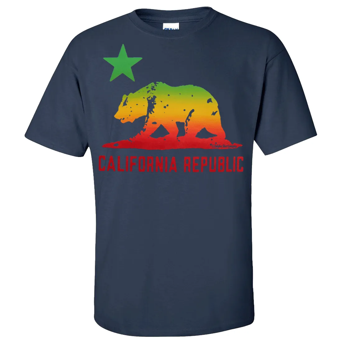 California Republic Rasta Bear Flag Asst Colors T-shirt/tee