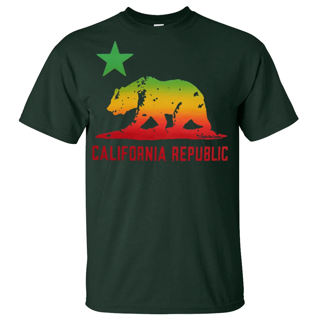 California Republic Rasta Bear Flag Asst Colors T-shirt/tee
