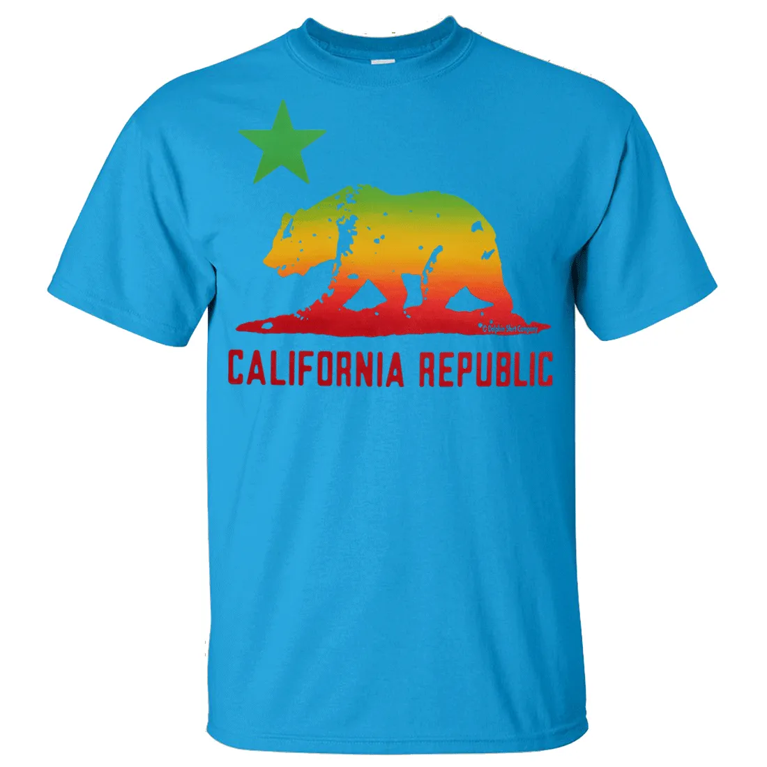 California Republic Rasta Bear Flag Asst Colors T-shirt/tee