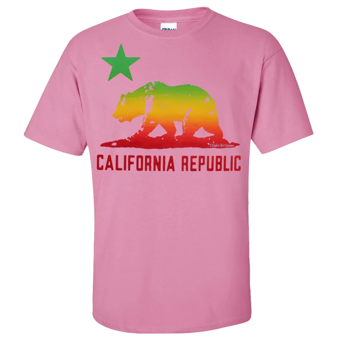 California Republic Rasta Bear Flag Asst Colors T-shirt/tee