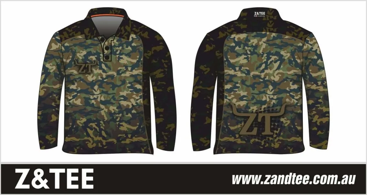 Camo | Commando Khaki Green Fishing Shirt ★Pre-Order★