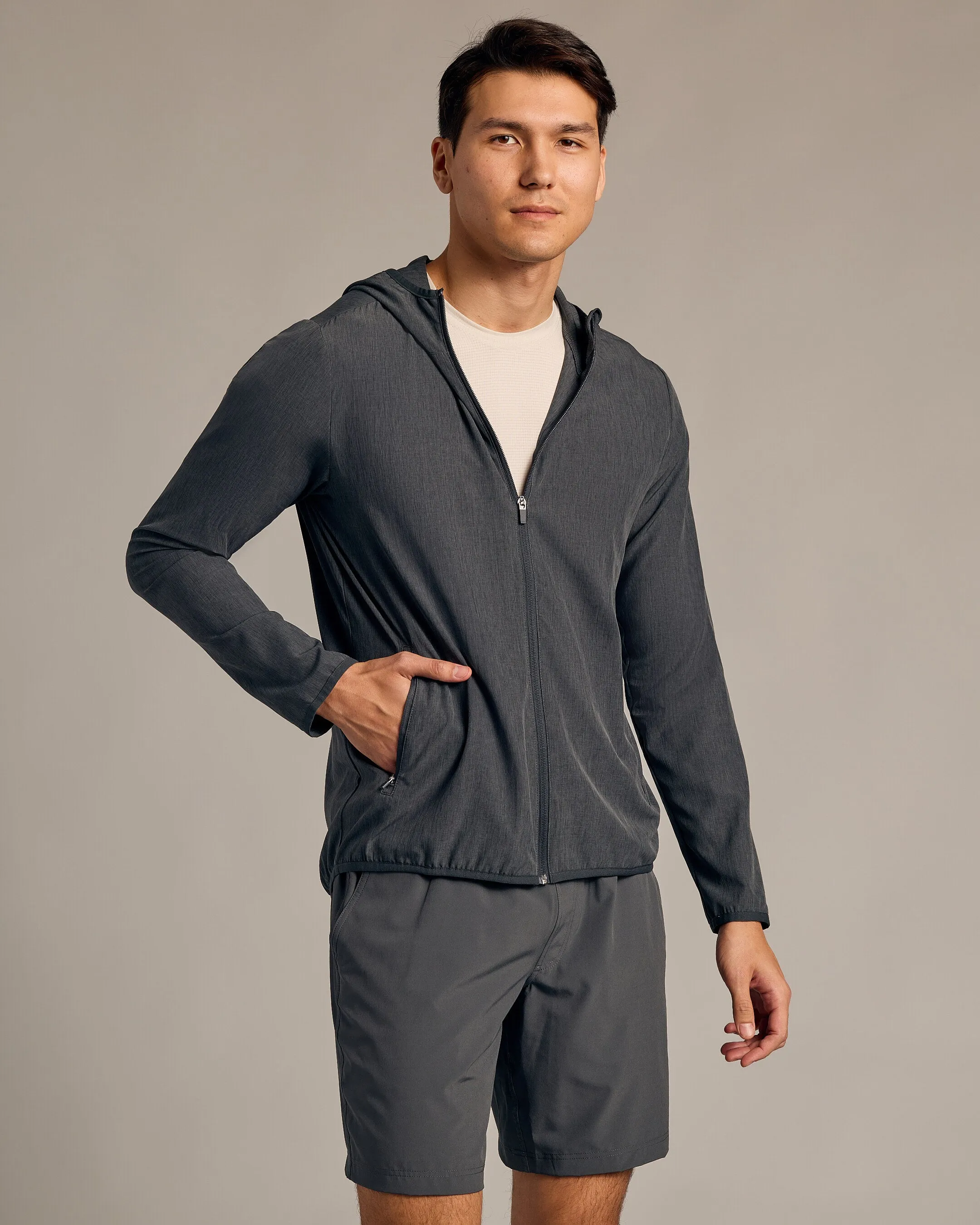 Charcoal Heather Gray Active Shell Jacket