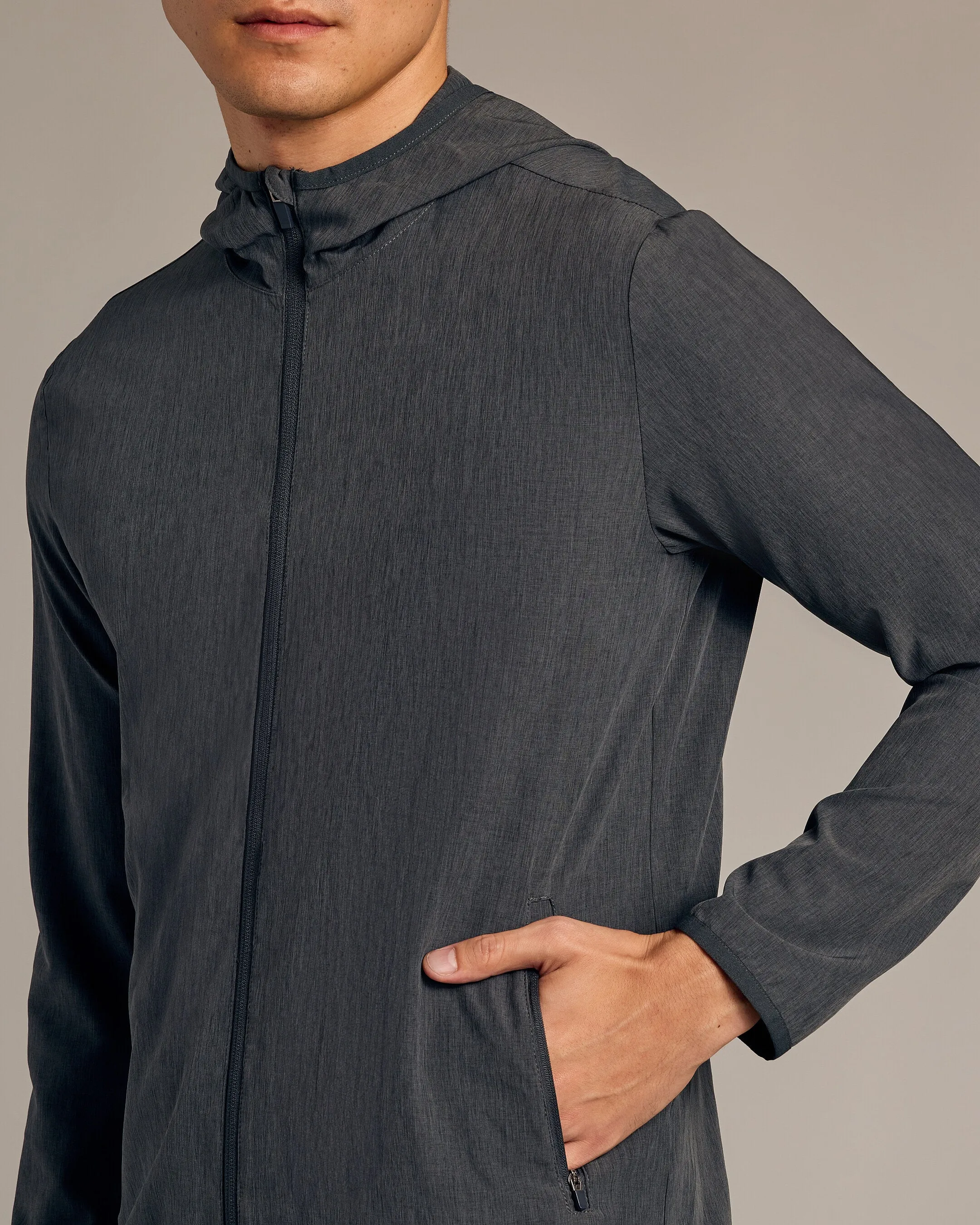 Charcoal Heather Gray Active Shell Jacket