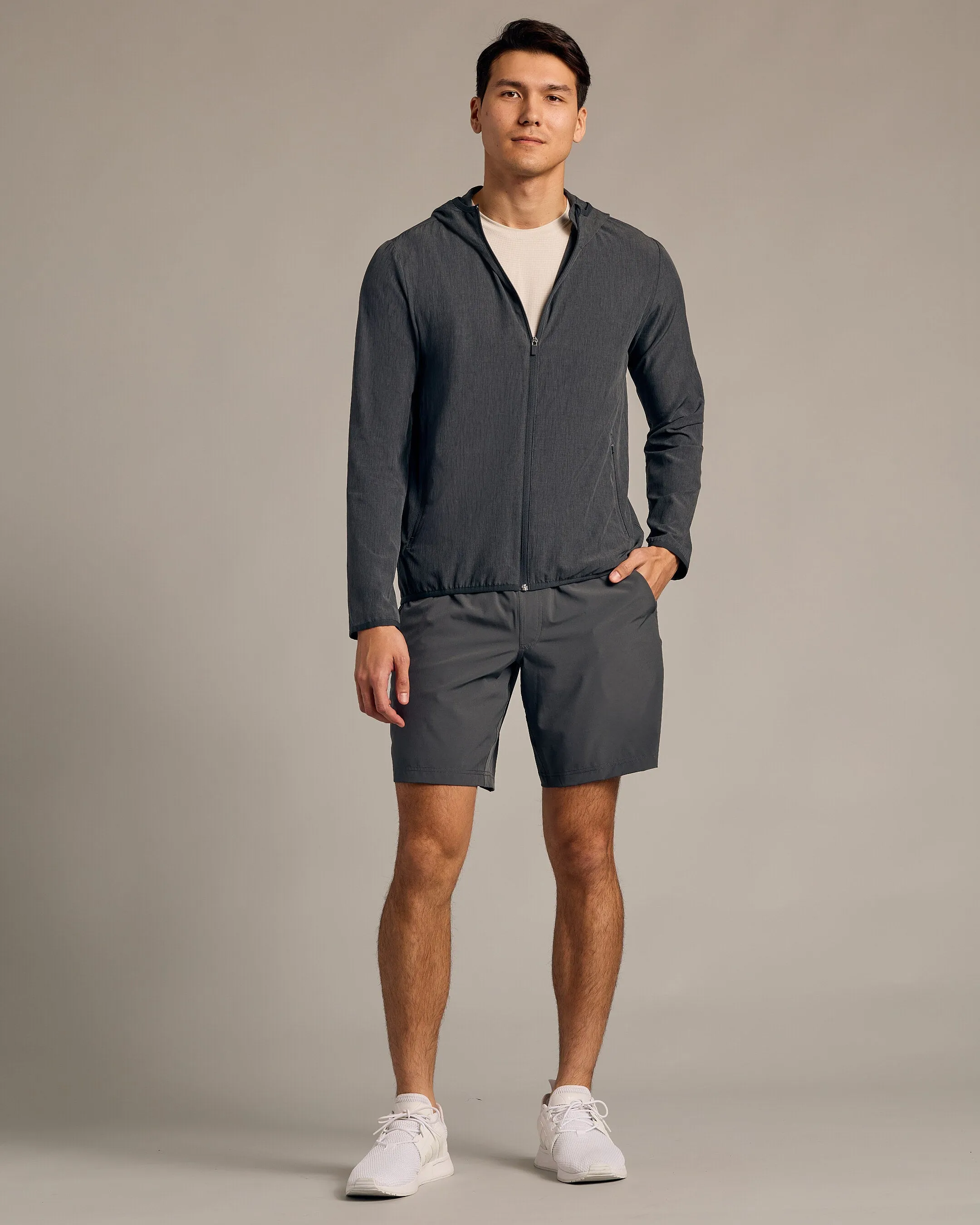Charcoal Heather Gray Active Shell Jacket