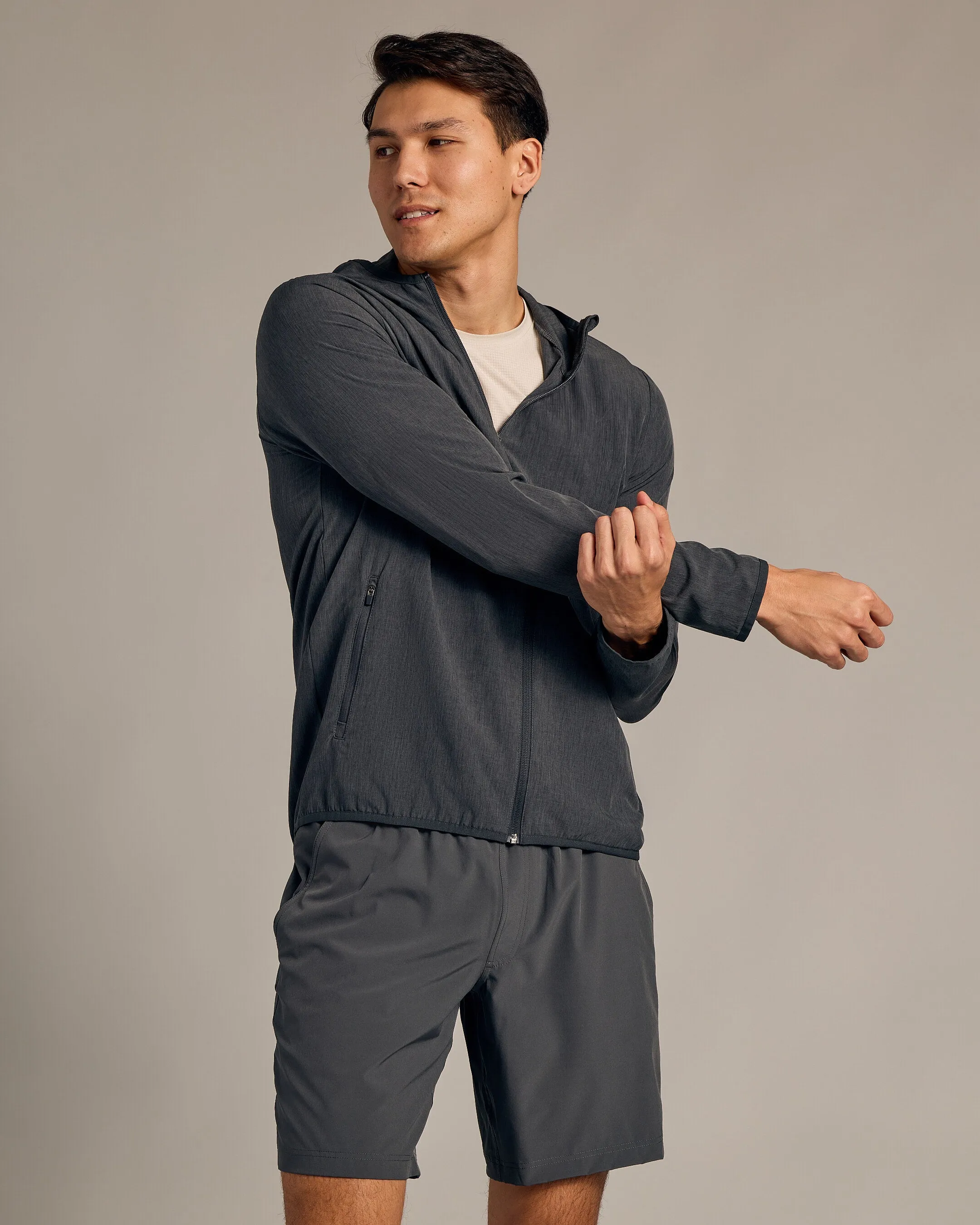 Charcoal Heather Gray Active Shell Jacket