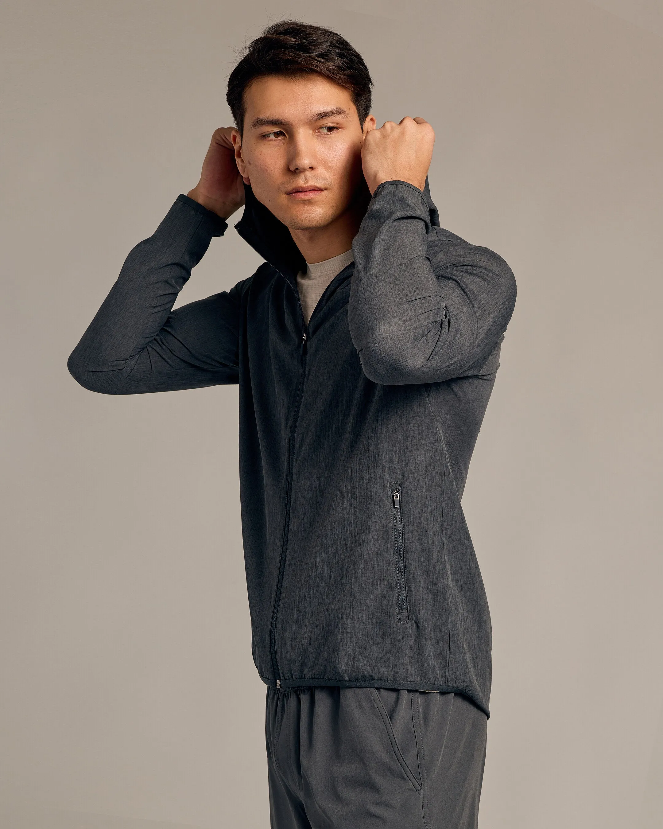 Charcoal Heather Gray Active Shell Jacket