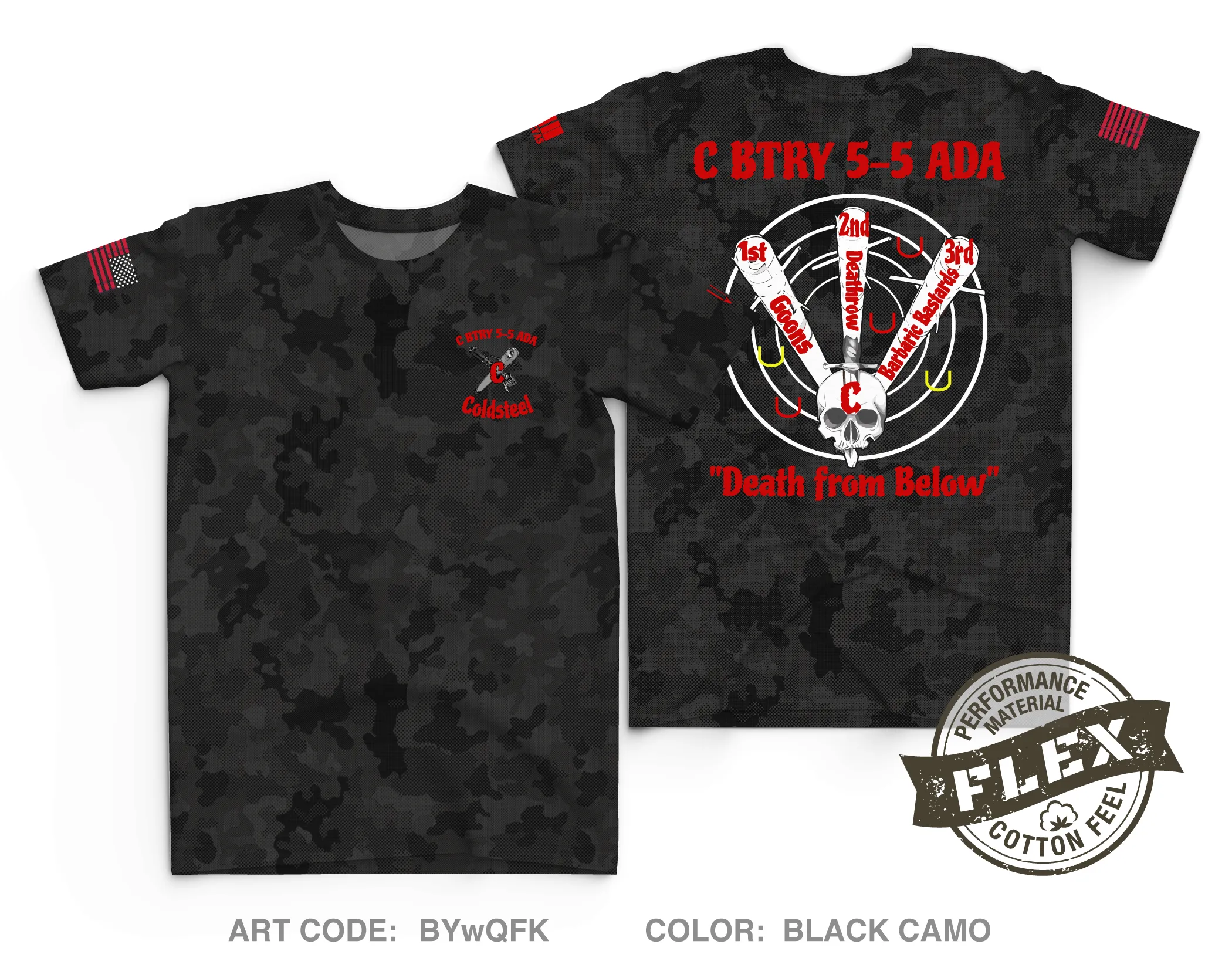 Charlie Battery 5-5 ADA Core Men's SS Flex Performance Tee - BYwQFK