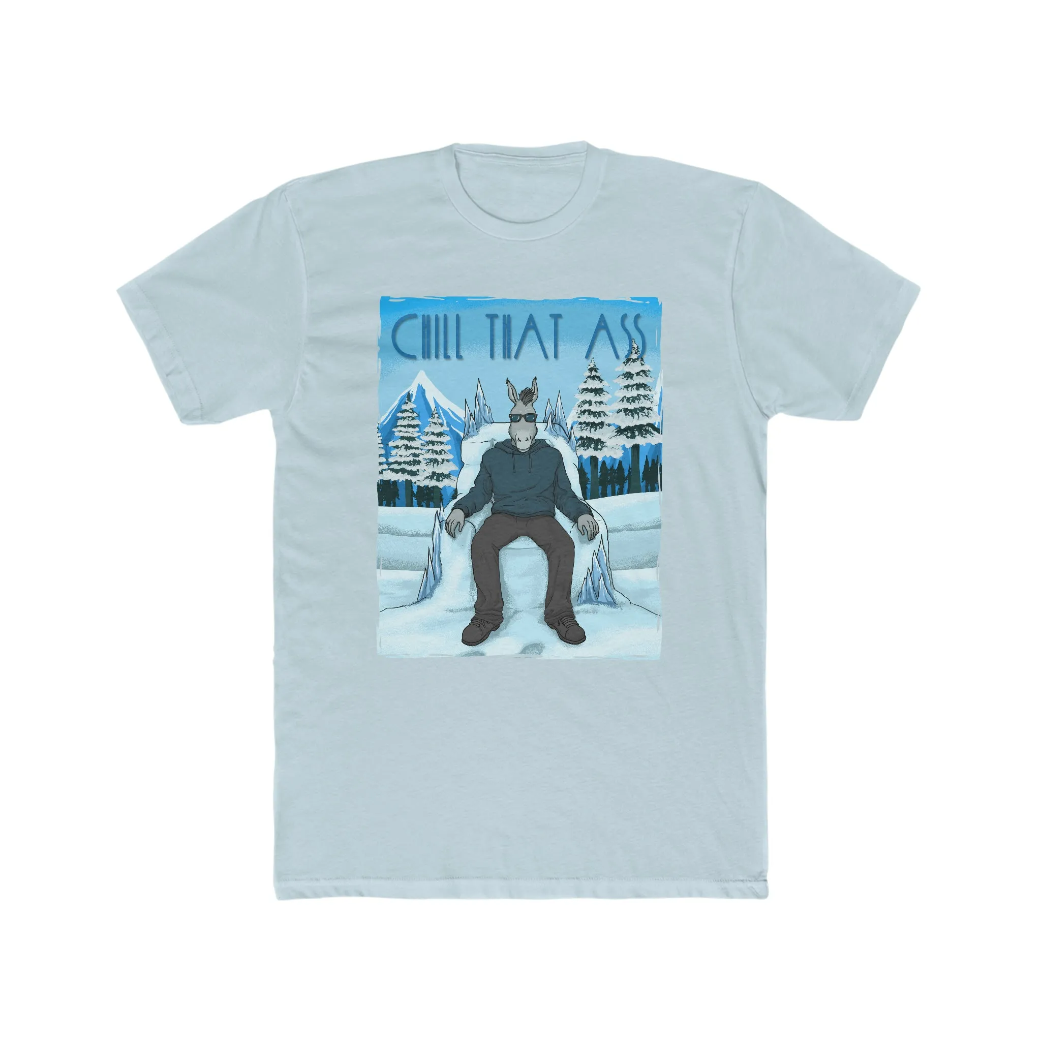 Chill Donkey on Men's Cotton Crew