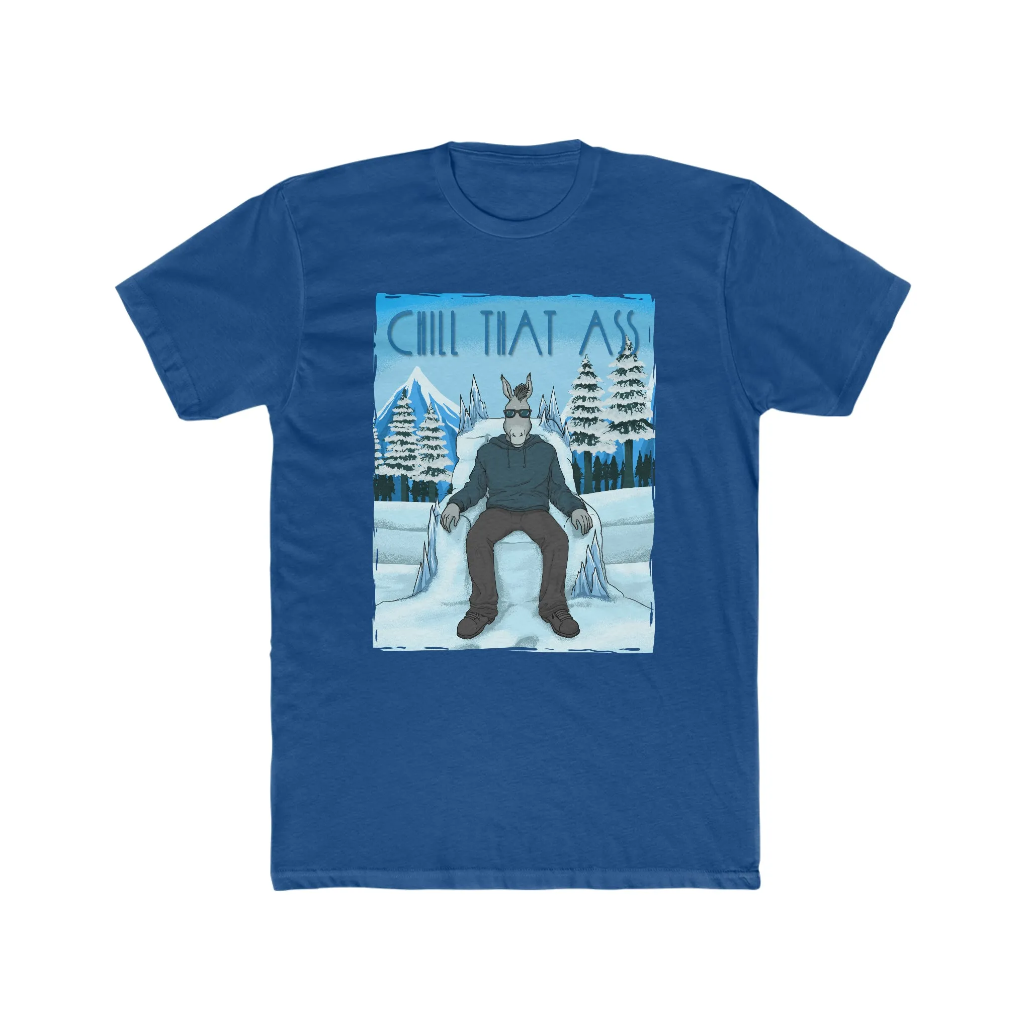 Chill Donkey on Men's Cotton Crew