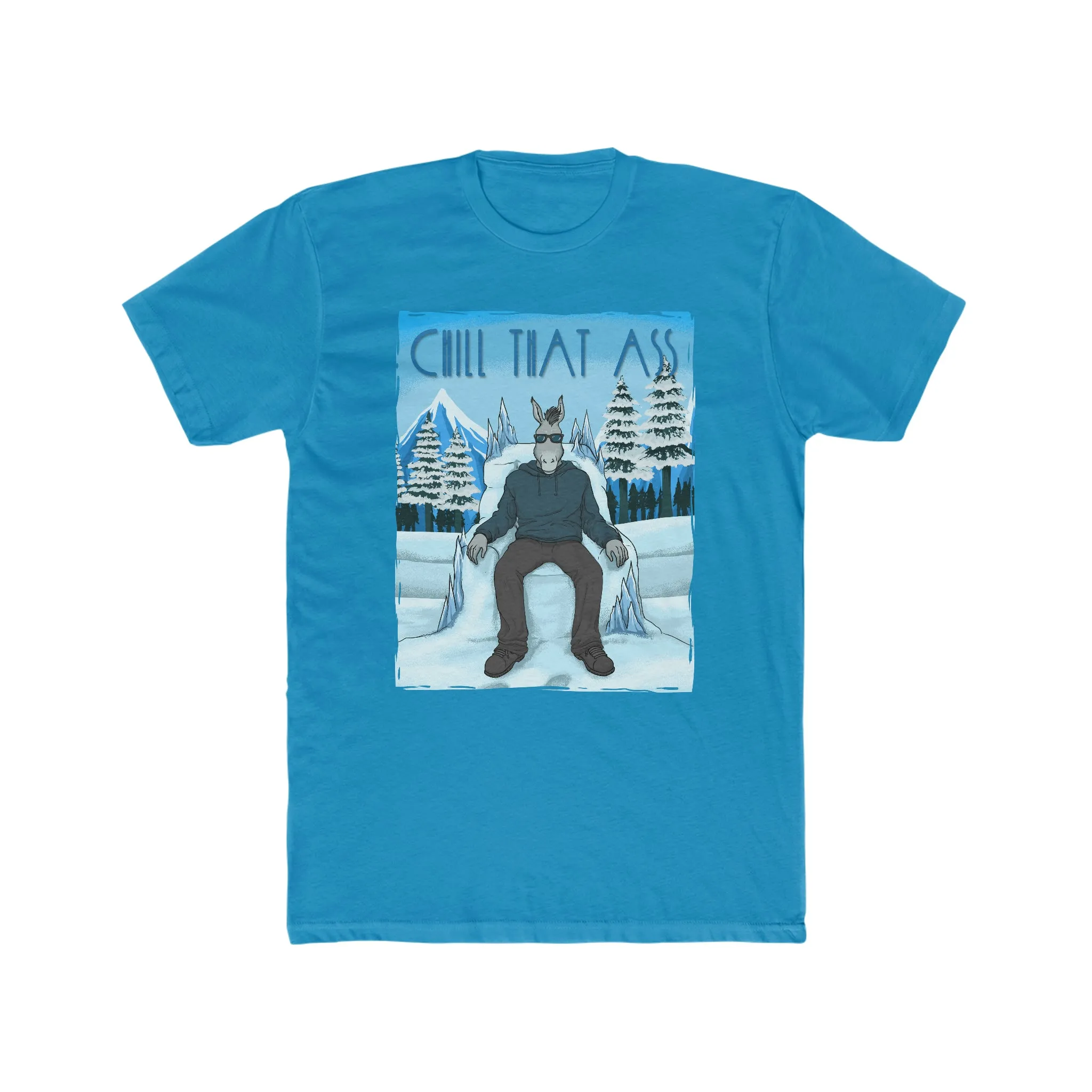 Chill Donkey on Men's Cotton Crew