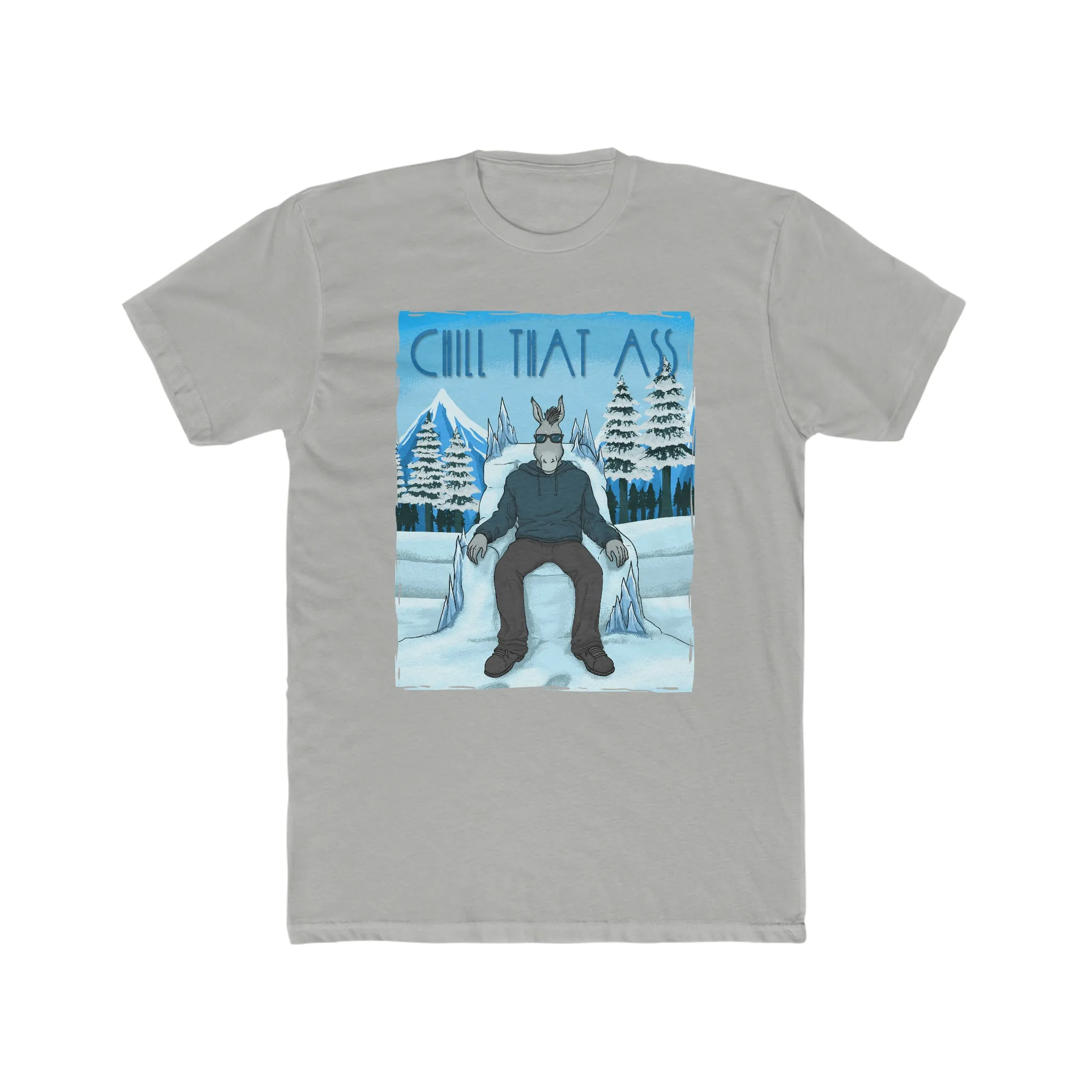 Chill Donkey on Men's Cotton Crew