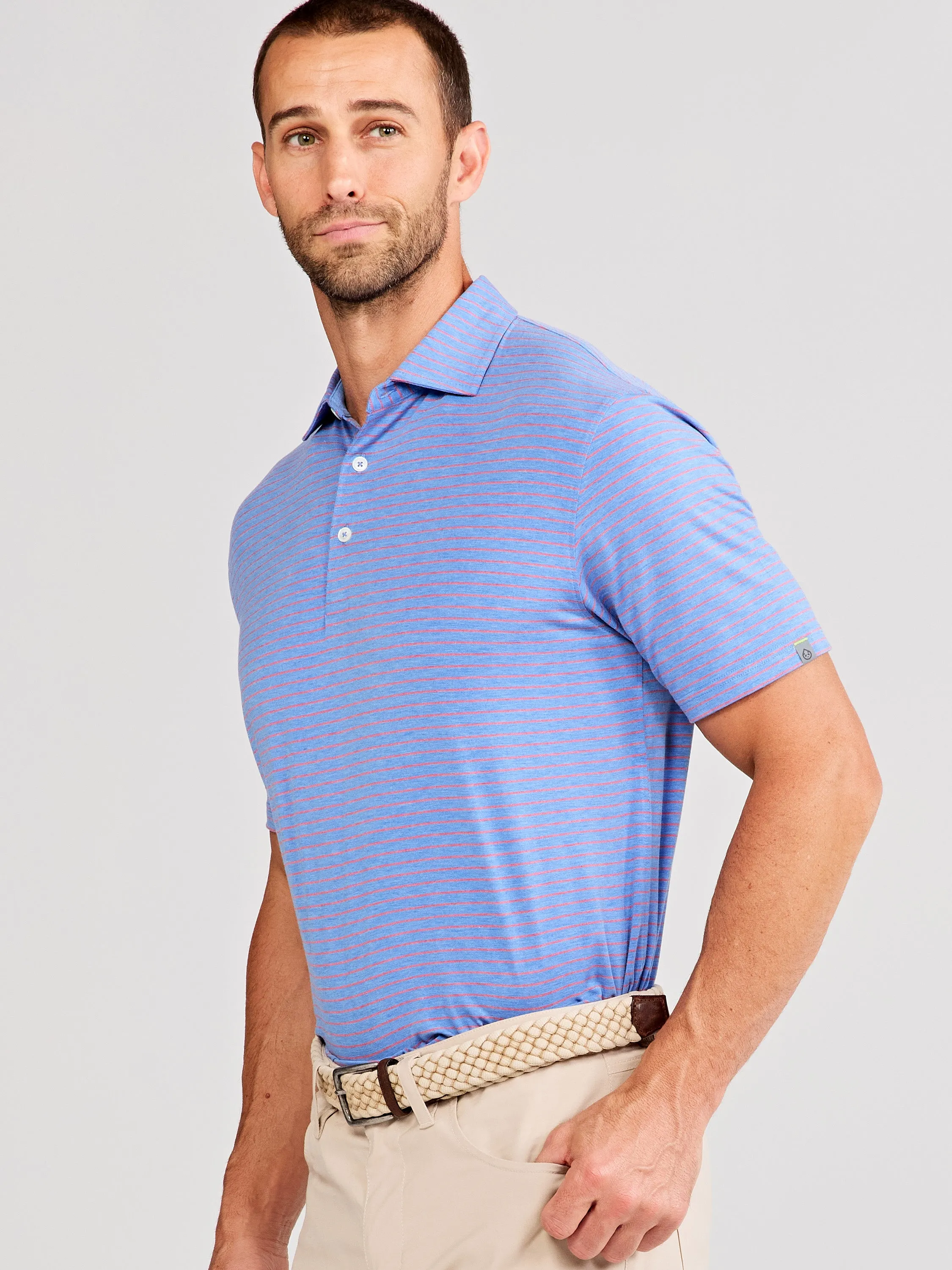 Cloud Performance Polo - Brookline Stripe