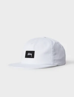 Cotton Linen Twill Strapback Hat White
