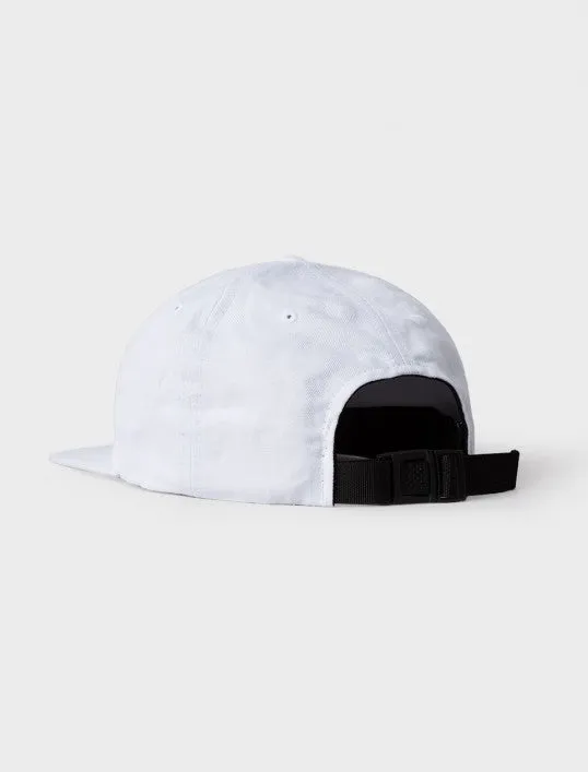 Cotton Linen Twill Strapback Hat White
