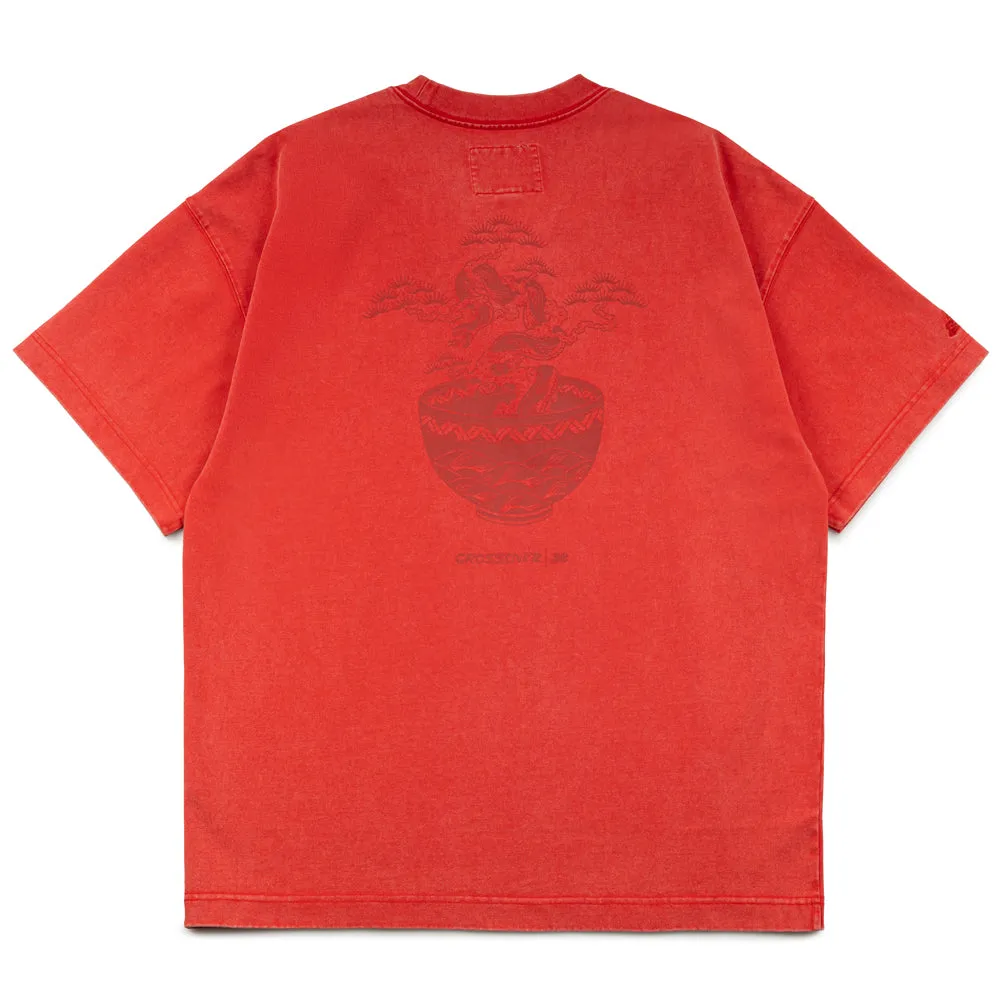 Crossover x Temple of Skate 'The Bonsai' Tee | Red