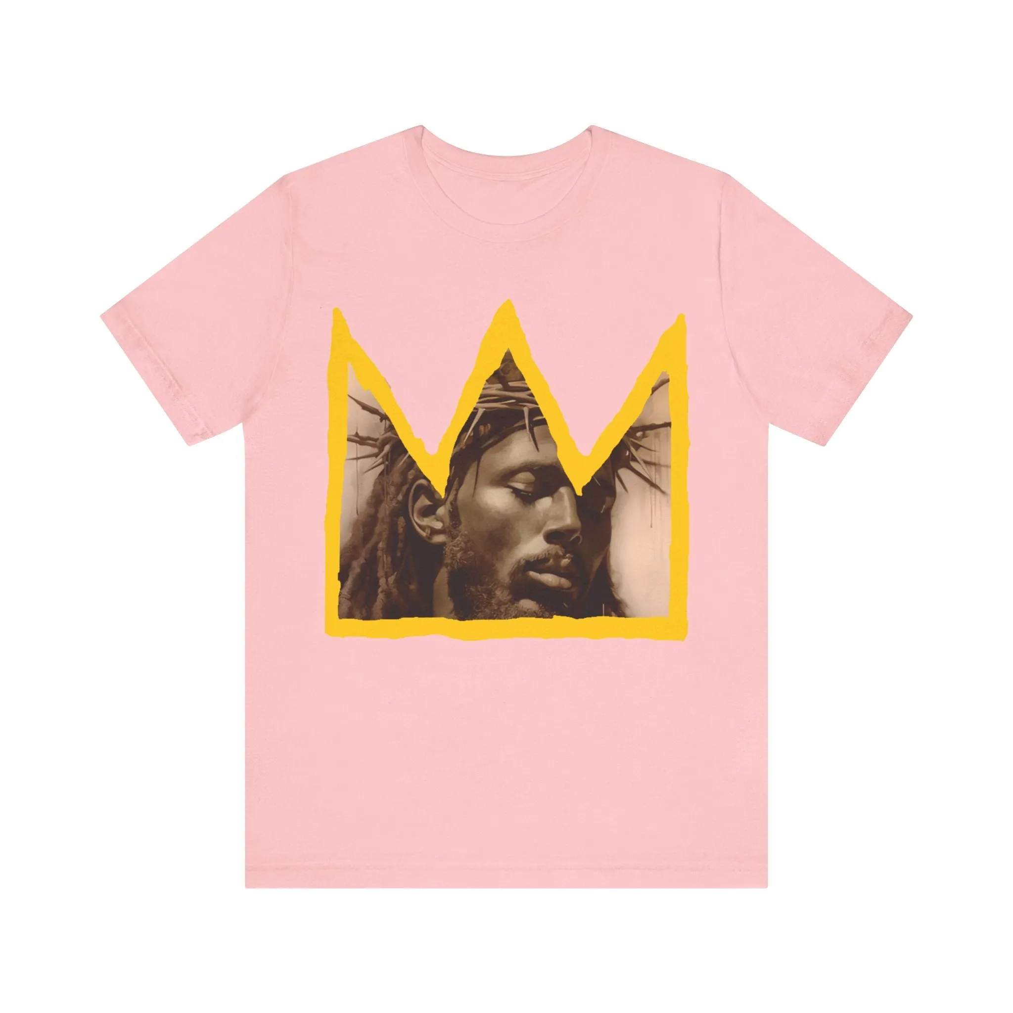Crowned Black Jesus: Unisex Jersey Short Sleeve Tee