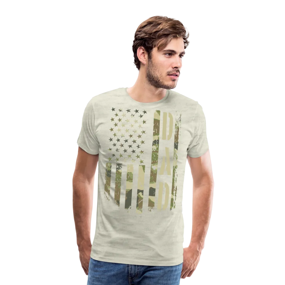 Dad Camo American Flag Men's Premium T-Shirt