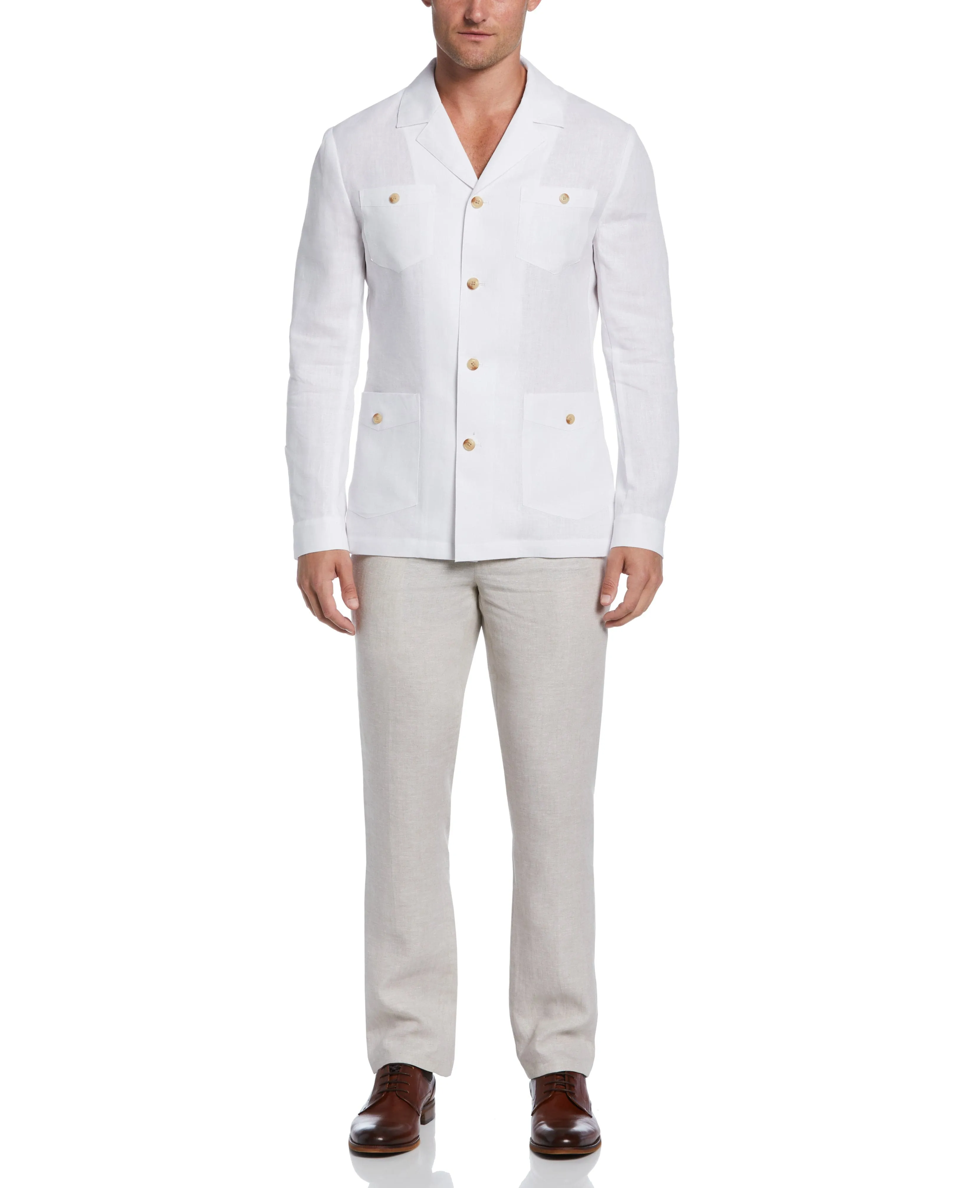 Delave Linen Guayabera Jacket