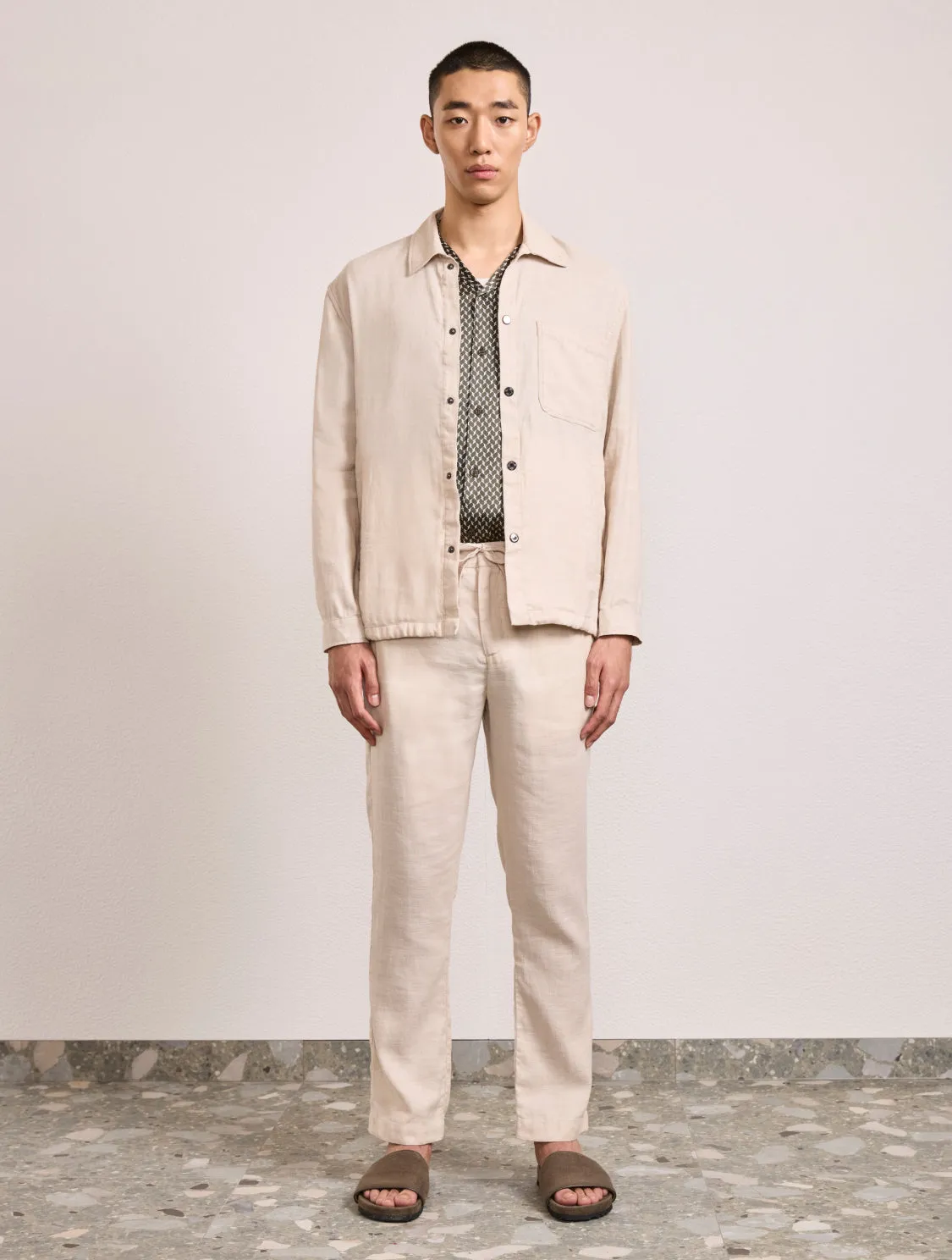 DIEGO LINEN COACH JACKET