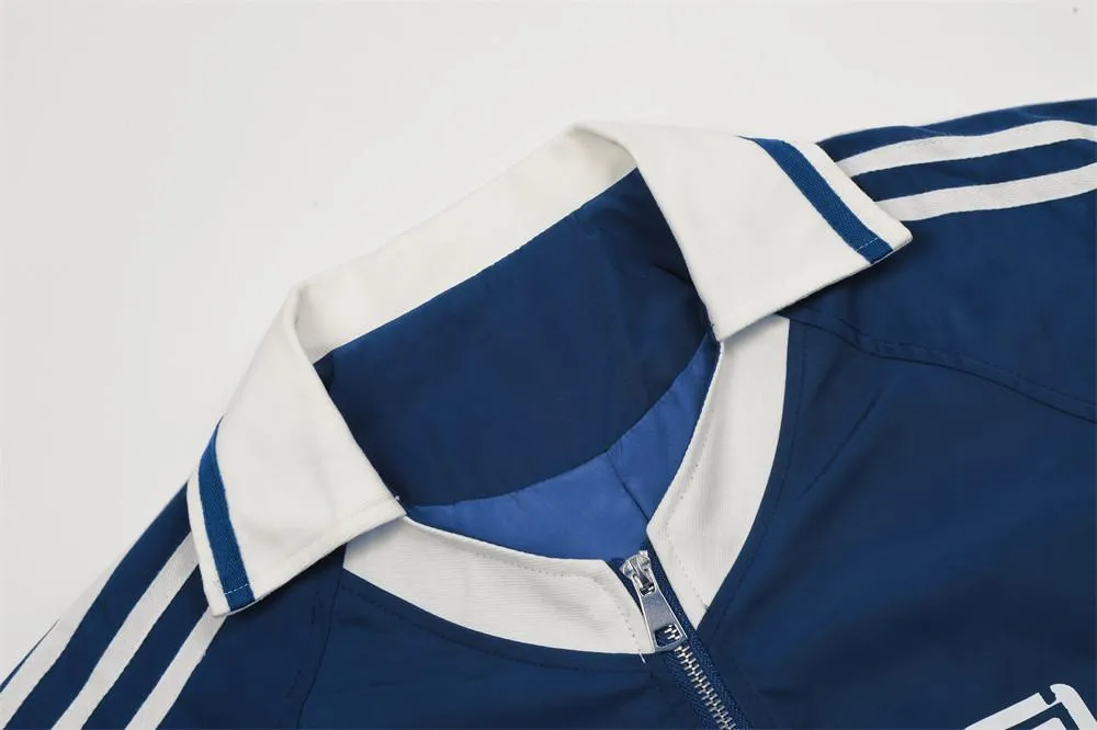 Digital Printing Stitching Color-block Jacket Baseball Suit Men's Autumn American Style Street Trendy Loose Lapel Long-sleeved Jacket