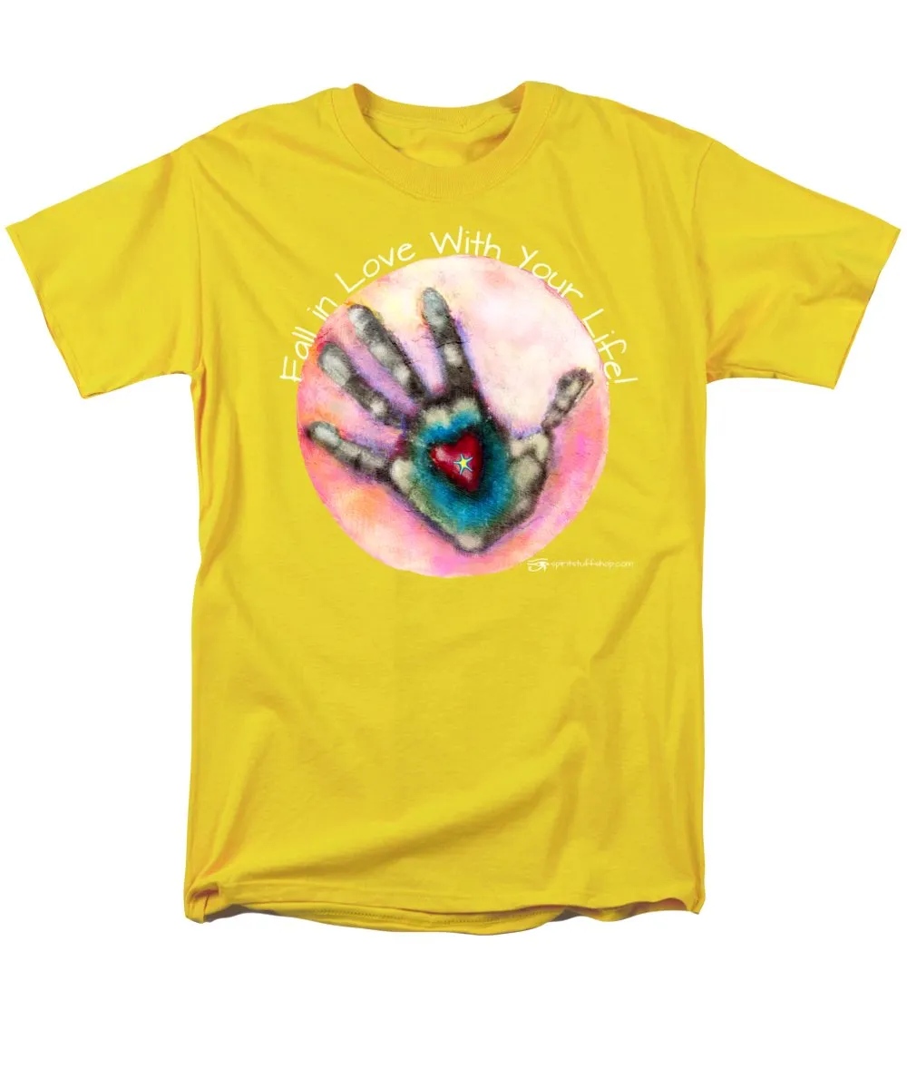 Fall In Love With Your Life - Men's T-Shirt  (Regular Fit)