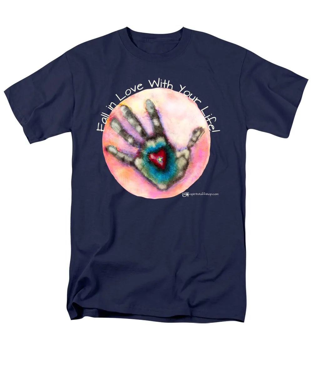 Fall In Love With Your Life - Men's T-Shirt  (Regular Fit)