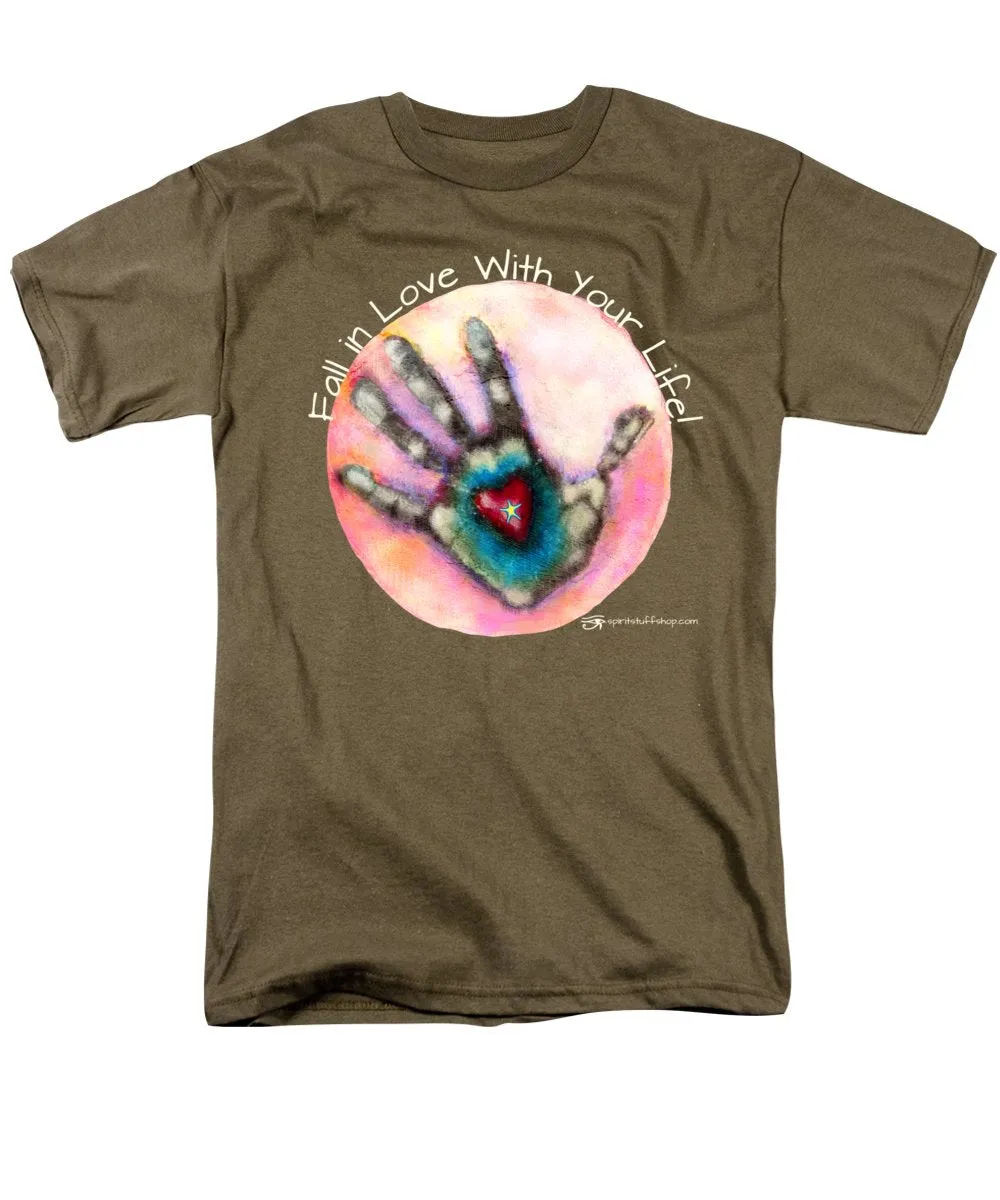 Fall In Love With Your Life - Men's T-Shirt  (Regular Fit)