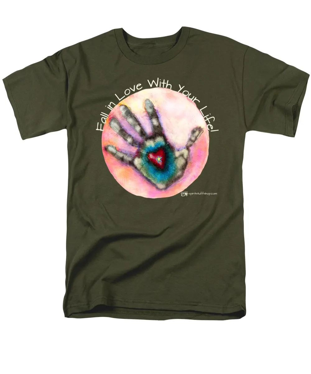 Fall In Love With Your Life - Men's T-Shirt  (Regular Fit)