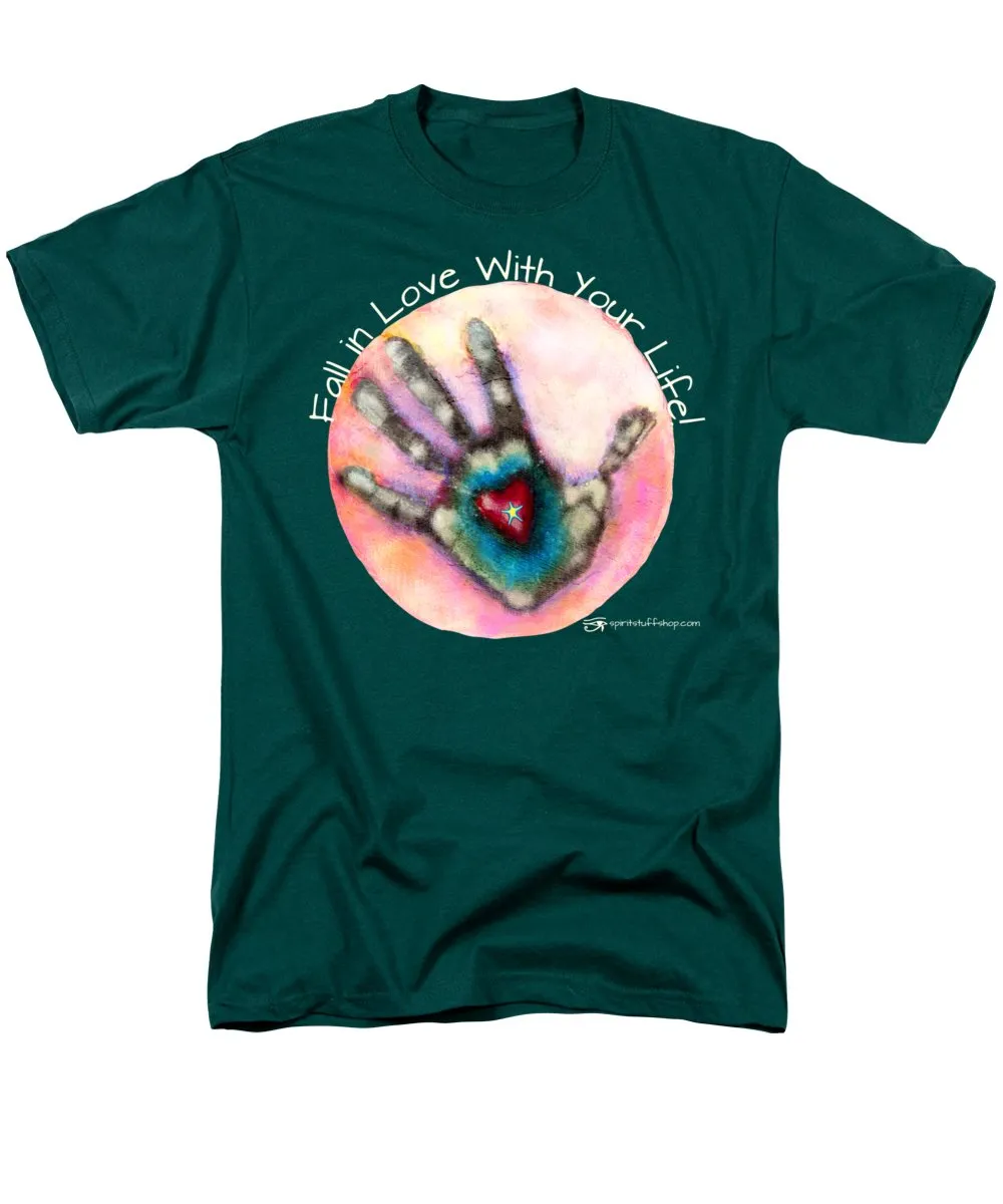 Fall In Love With Your Life - Men's T-Shirt  (Regular Fit)