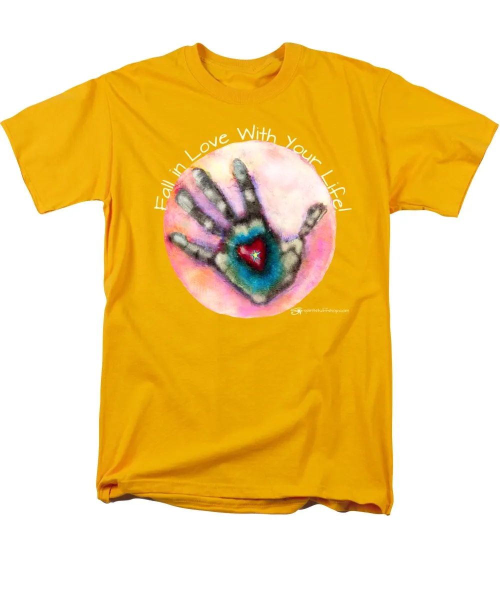 Fall In Love With Your Life - Men's T-Shirt  (Regular Fit)