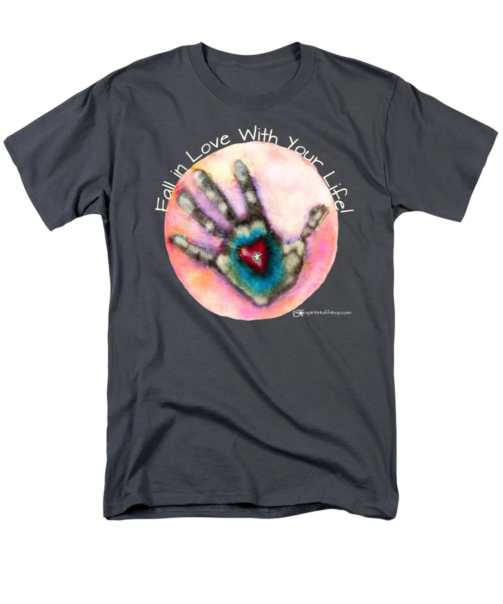 Fall In Love With Your Life - Men's T-Shirt  (Regular Fit)