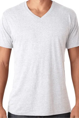 Fancy Turquoise Cow Tri-Blend V Neck Tee