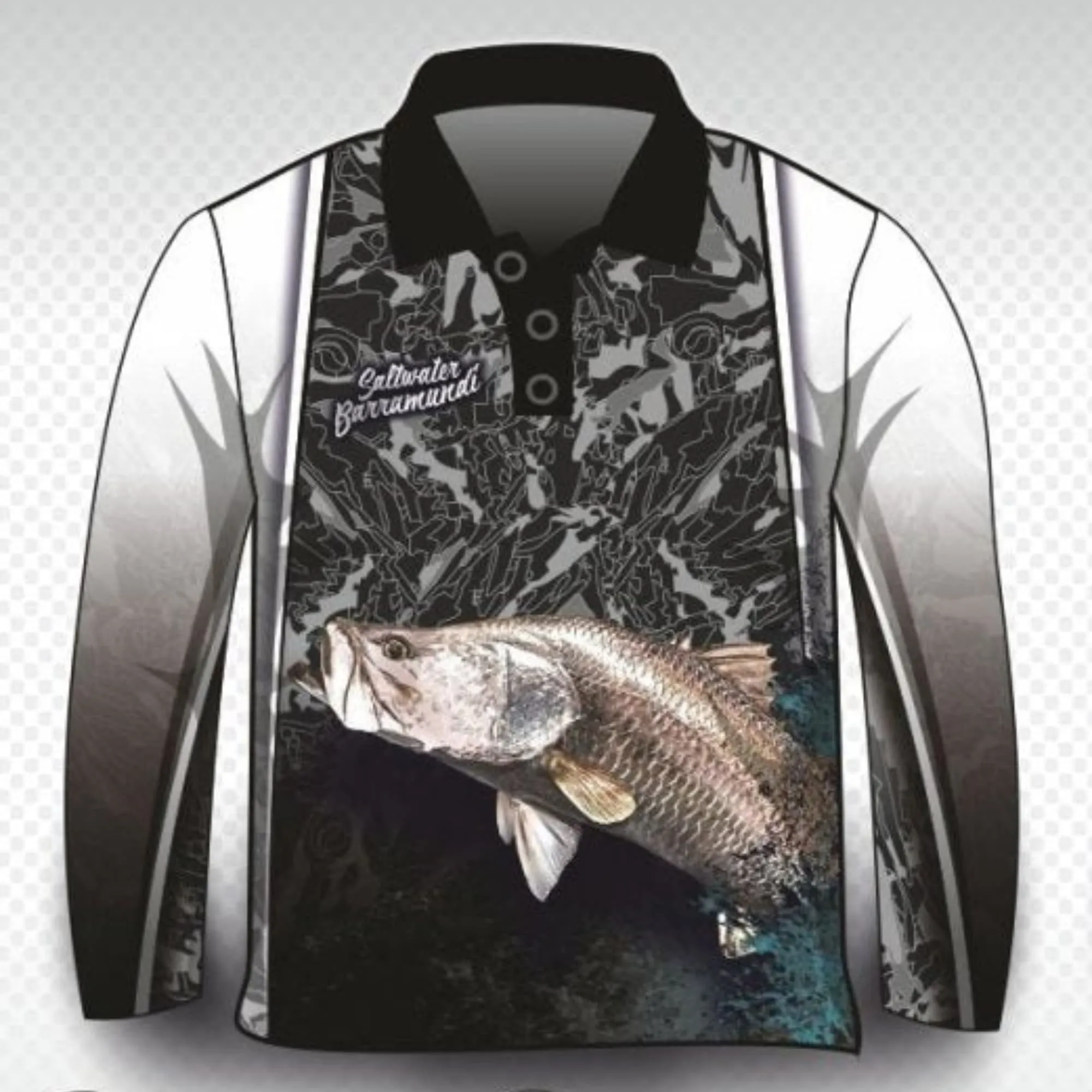 Fishing | Barramundi Saltwater Camo Fishing Shirt ★Pre-Order★