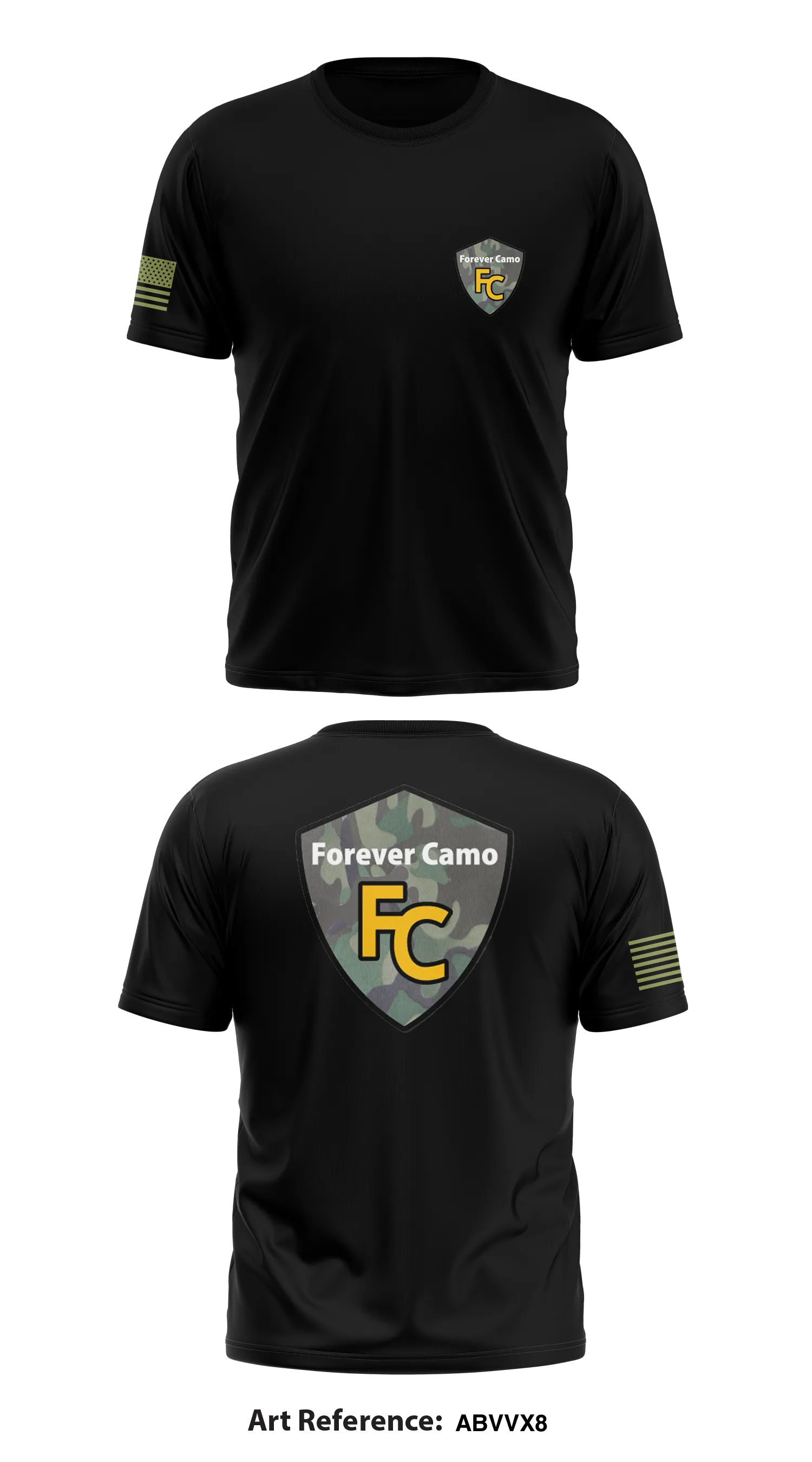 Forever Camo Store 1 Core Men's SS Performance Tee - aBvvx8