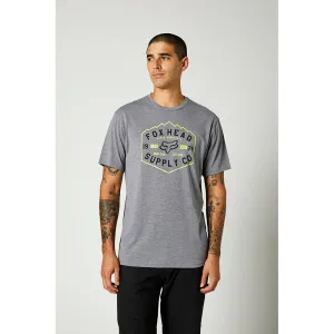 FOX BACKBONE SS TECH TEE [HEATHER GRAPHITE]