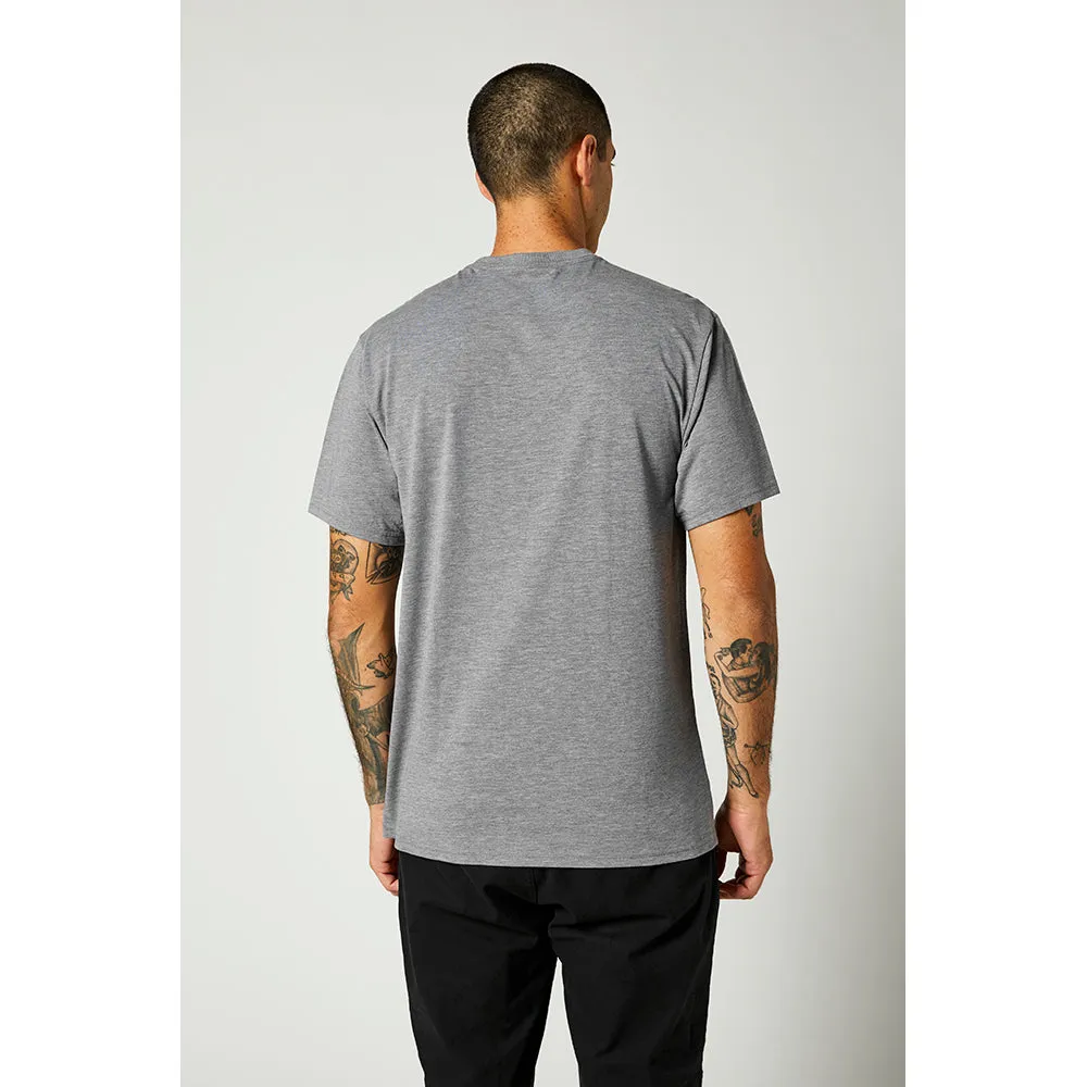 FOX BACKBONE SS TECH TEE [HEATHER GRAPHITE]