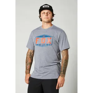 Fox Emblem Ss Tech Tee - Heather Graphite L