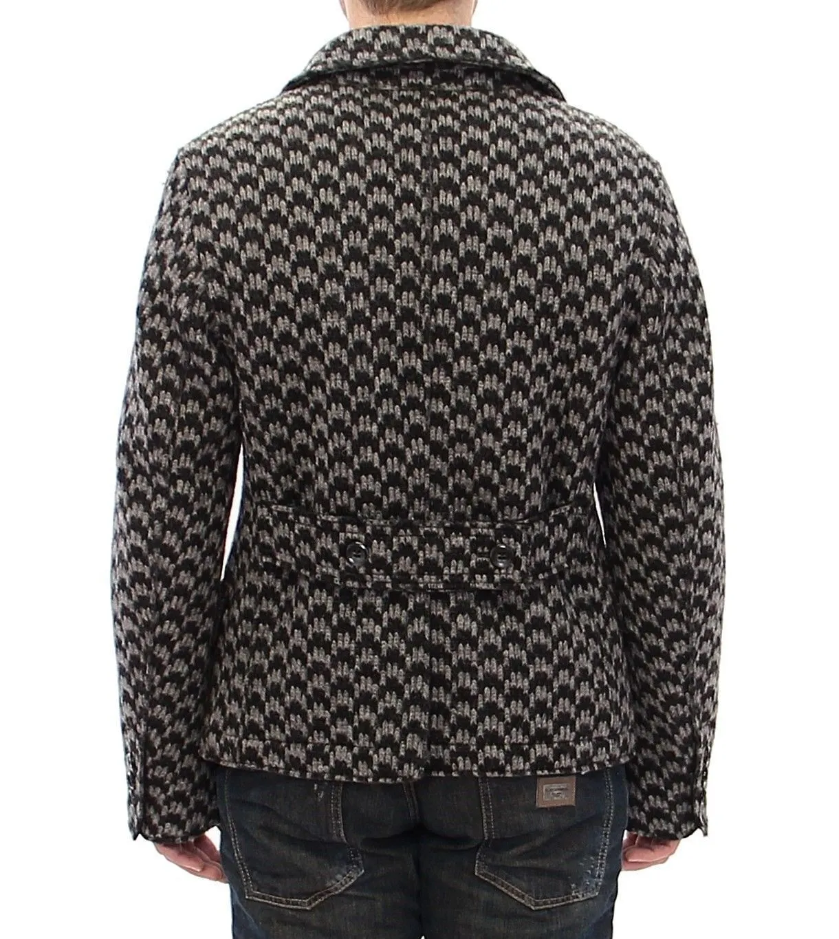 Gray Double Breasted Jacket