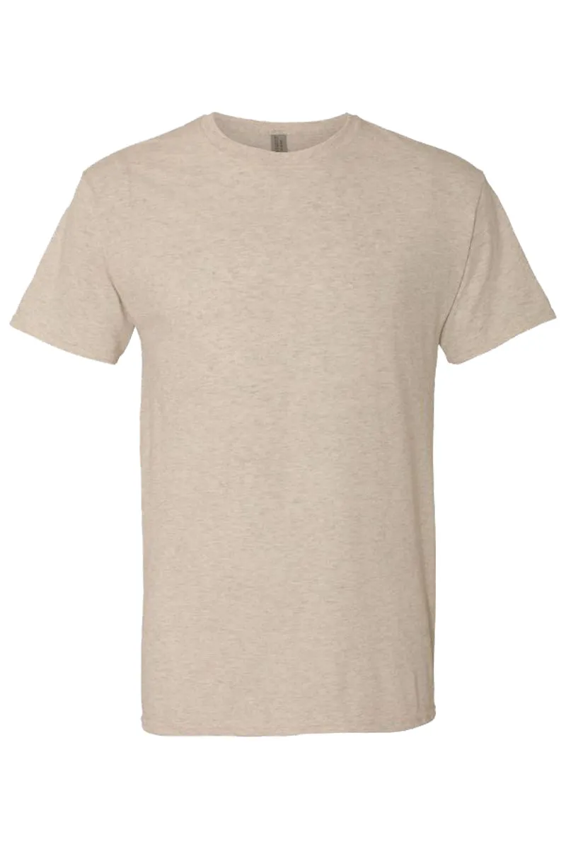 Happy Face Baseball Vibes Adult Tri-Blend T-Shirt