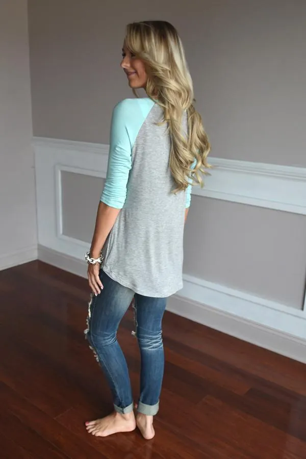 Happy Tee ~ Mint