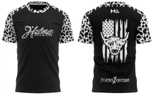HaterZ Athletics Cowprint Black SS Shirt
