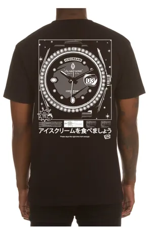 he gimme da watch ss tee - black