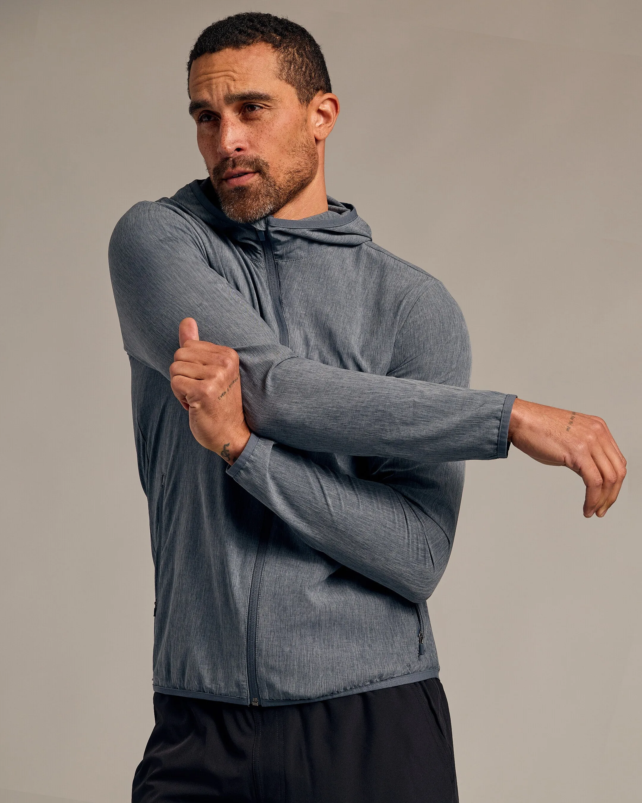 Heather Navy Active Shell Jacket
