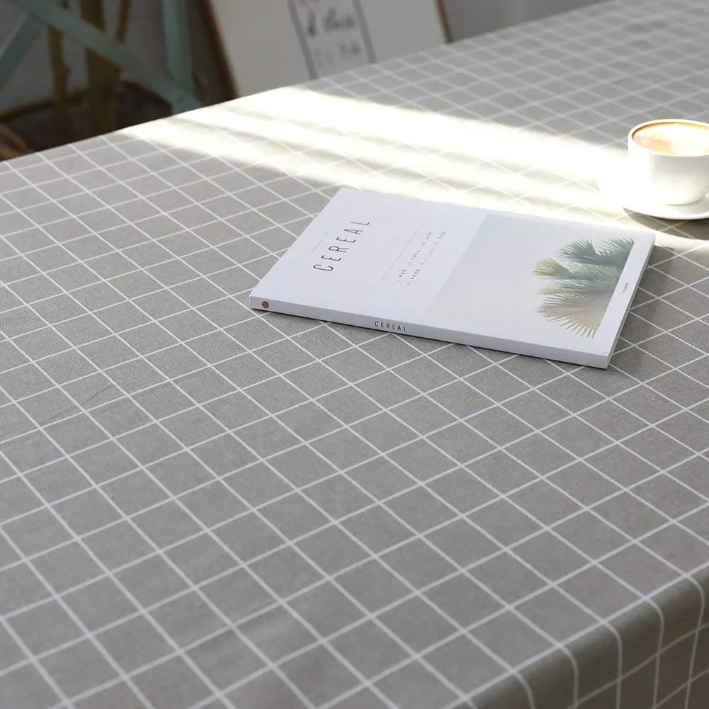 Homlly Checked Table Cover Cloth