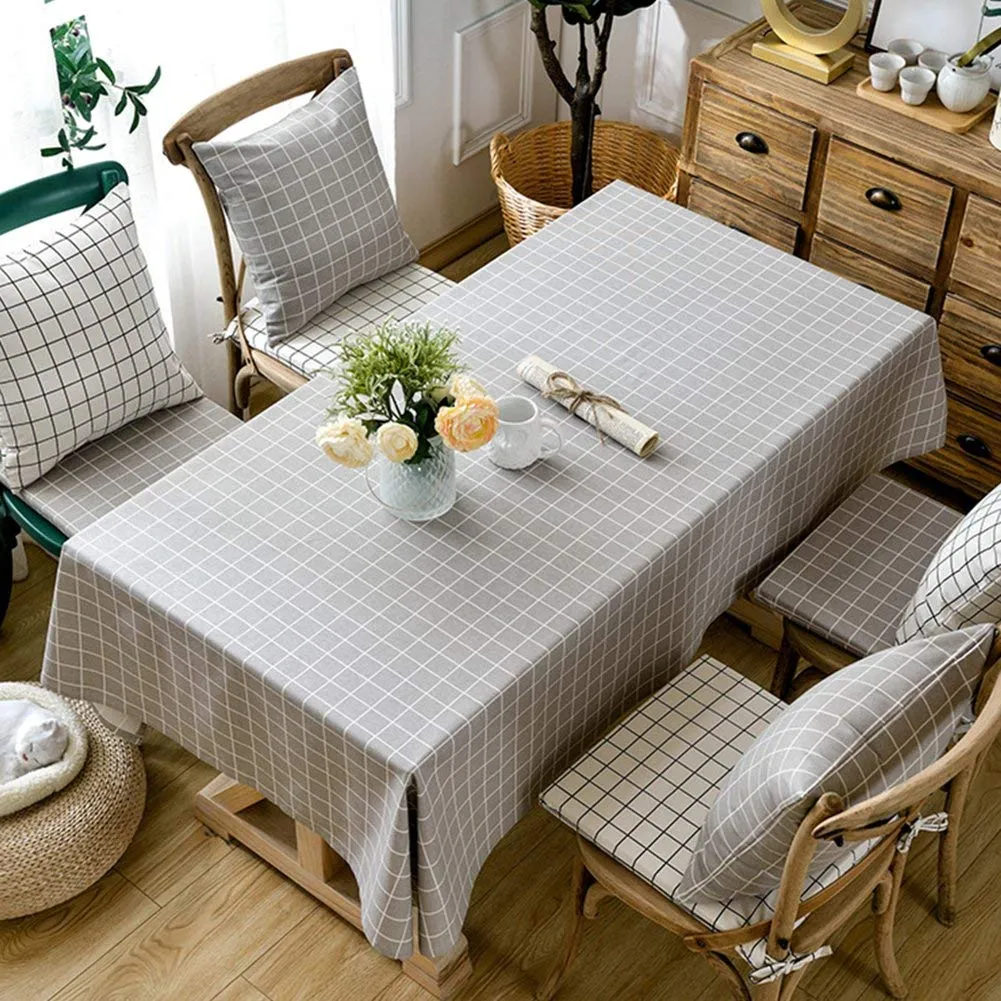 Homlly Checked Table Cover Cloth