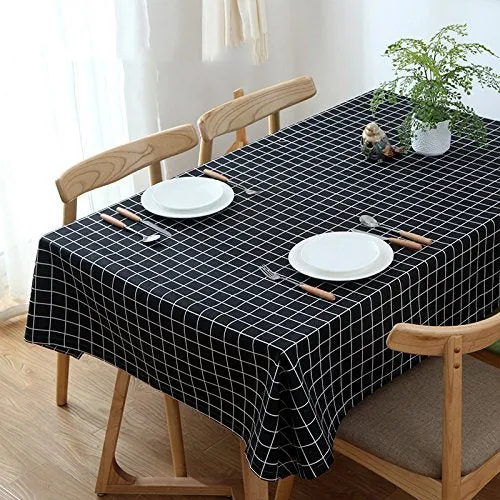 Homlly Checked Table Cover Cloth