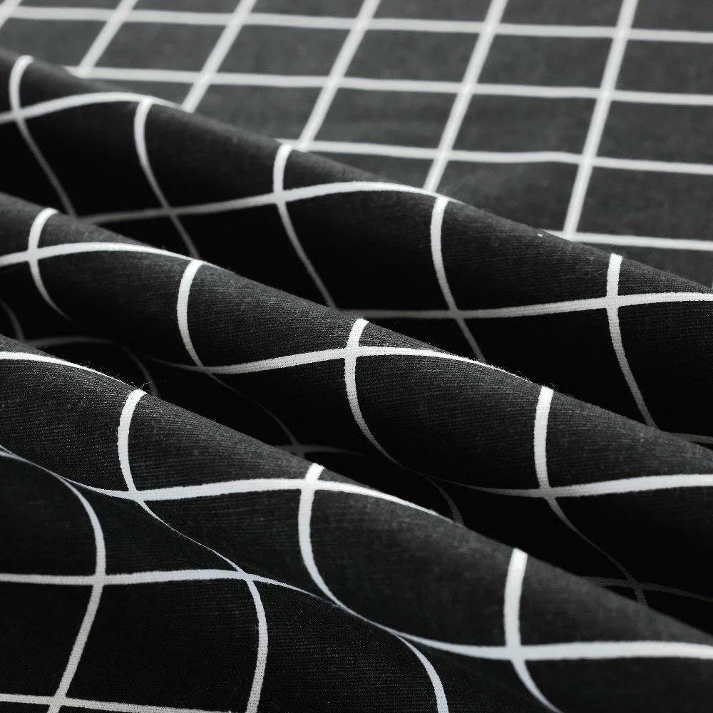 Homlly Checked Table Cover Cloth