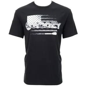 Hooey Men's "Ol' Glory" Black with Black and White Flag Logo T-shirt