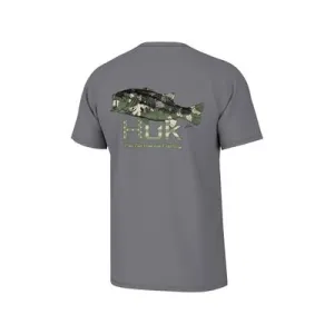 Huk Men's KC Camo Bass T-Shirt
