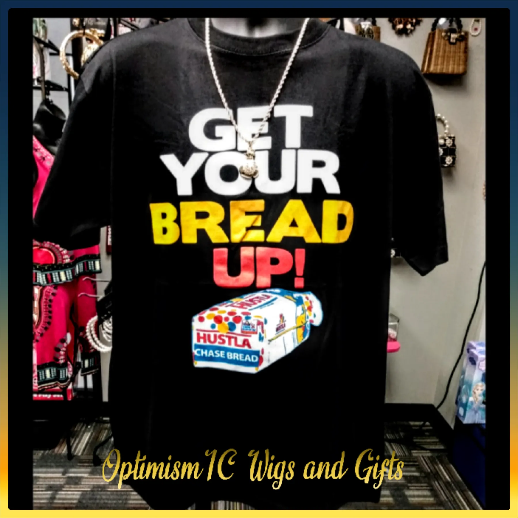 Hustla Men's Shirts $15 Optimismic Wigs and Gifts Shop West St Paul MN
